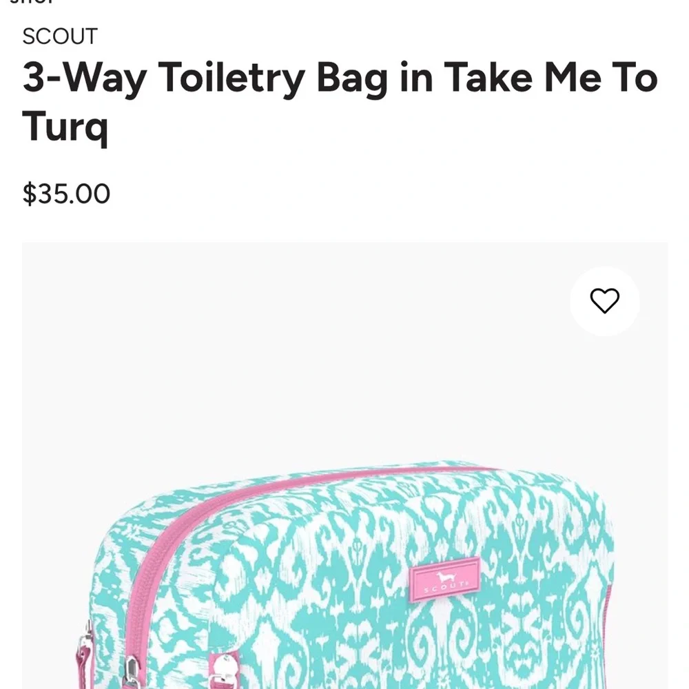 SCOUT 3 Way Toiletry Bag 🧖‍♀️🐚💄 - Picture 7 of 7